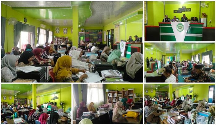 MAN 1 BUNGO LAKSANAKAN RAPAT EVALUASI SEMESTER GENAP  TAHUN PEMBELAJARAN 2022/2023