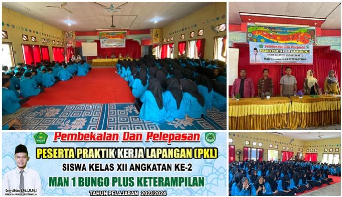 208 SISWA MAN 1 BUNGO  KELAS XII LAKSANAKAN PKL TAHUN PELAJARAN 2023/2024