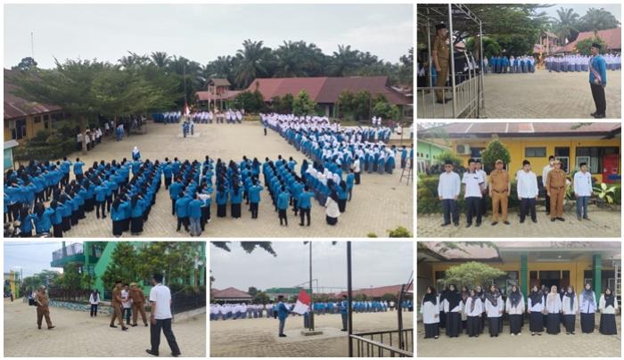 KETUA BNK BUNGO SEKALIGUS WAKIL BUPATI  BUNGO MENJADI PEMBINA UPACARA DI  MAN 1 BUNGO PLUS KETERAMPILAN