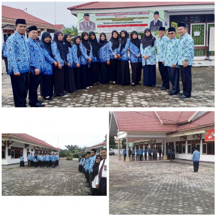 ASN MAN 1 BUNGO IKUTI UPACARA HARI LAHIR PANCASILA TAHUN 2019