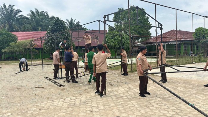 Ketua OSIM MAN 1 Bungo Pimpin Persiapan Porseni XI