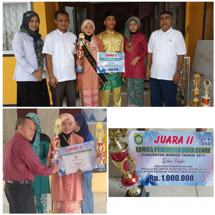 SISWI MAN 1 BUNGO MERAIH JUARA II DUTA GENRE KABUPATEN BUNGO