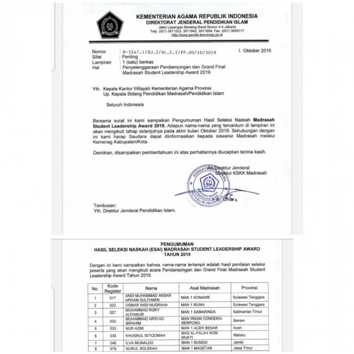 MAN 1 BUNGO MAJU KE TINGKAT NASIONAL