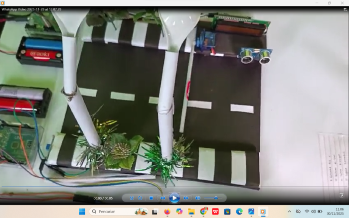 Siswa MAN 1 Bungo Rancang Miniatur Palang Pintu Otomatis