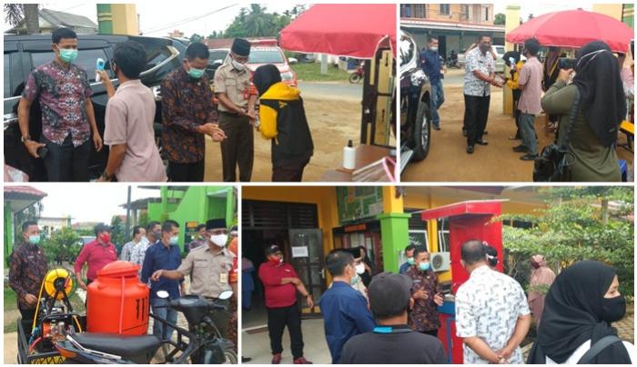 WAKIL BUPATI BUNGO BESERTA  TIM GUGUS COVID 19 KAB.BUNGO  KUNJUNGI PERSIAPAN MAN 1 BUNGO MENGHADAPI PROSES BELAJAR MENGAJAR SECARA TATAP MUKA  DIMASA COVID 19