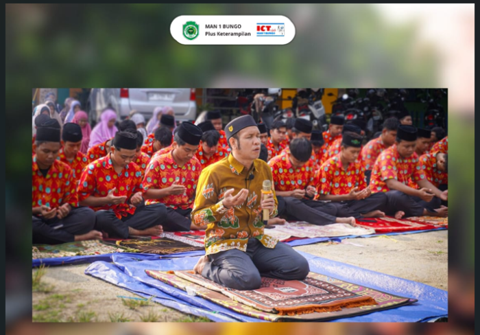 Sholat Dhuha Berjamaah Warnai Pagi Ramadan di MAN 1 Bungo