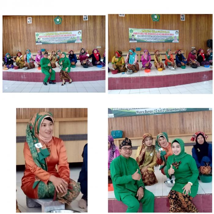 UMMUL KHAIR GURU MAN 1 BUNGO IKUT LOMBA KUKUR KELAPA PADA HAB KEMENAG KE- 73 DI KANTOR KEMENAG BUNGO