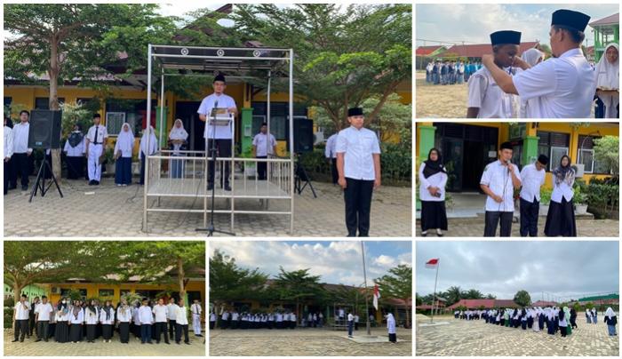 UPACARA BENDERA HARI PERTAMA SEKALIGUS UPACARA PEMBUKAAN MATSAMA TAHUN PEMBELAJARAN 2022/2023