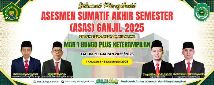 MAN 1 Bungo Gelar ASAS Ganjil Tahun 2025
