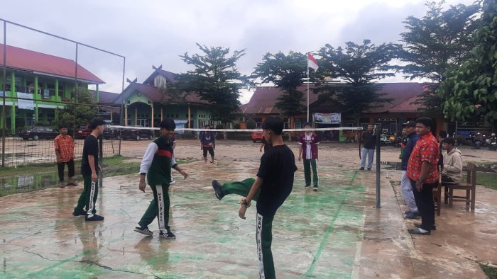 Sepak Takraw Jadi Satu-satunya Lomba Putra di Class Meeting MAN 1 Bungo