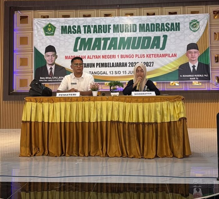 DINSOS P2KBP3A Kabupaten Bungo Jadi Pemateri MATAMUDA MAN 1 Bungo, Bahas Bullying, NAPZA dan Pelecehan Seksual
