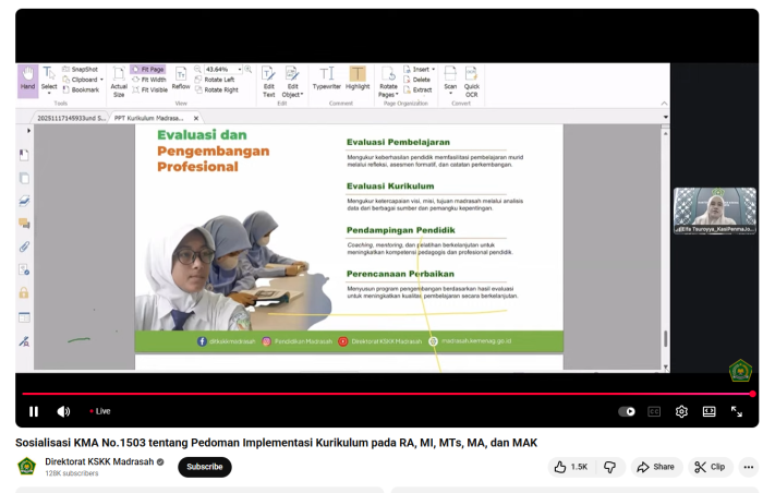 Operator MAN 1 Bungo Ikuti Sosialisasi Kurikulum KMA