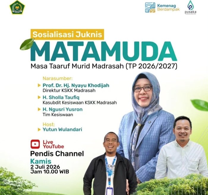 MAN 1 Bungo Ikuti Sosialisasi Juknis MATAMUDA 2026/2027 Secara Daring