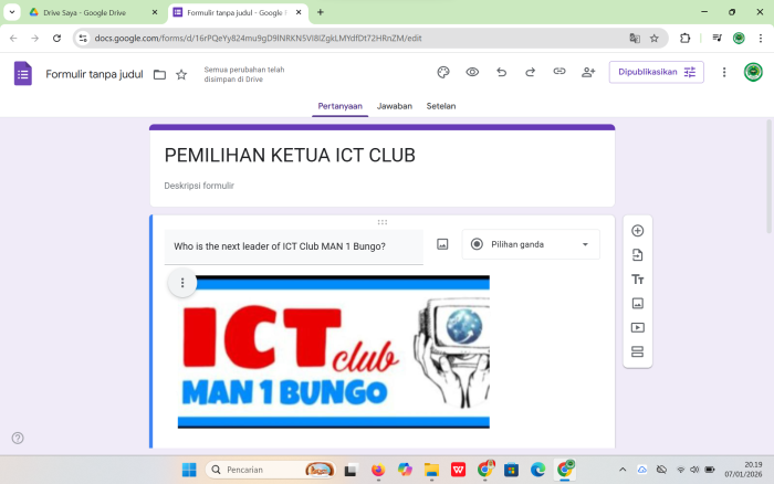 MAN 1 Bungo Gelar Pemilihan Ketua Ekstrakurikuler Baru