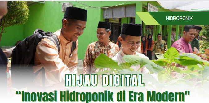 MAN 1 Bungo Laksanakan Panen Hidroponik Perdana Bersama Kankemenag