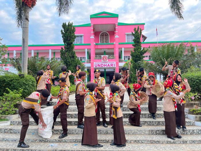 Pramuka MAN 1 Bungo Tampil di LGPPP VII Undhari Jambi