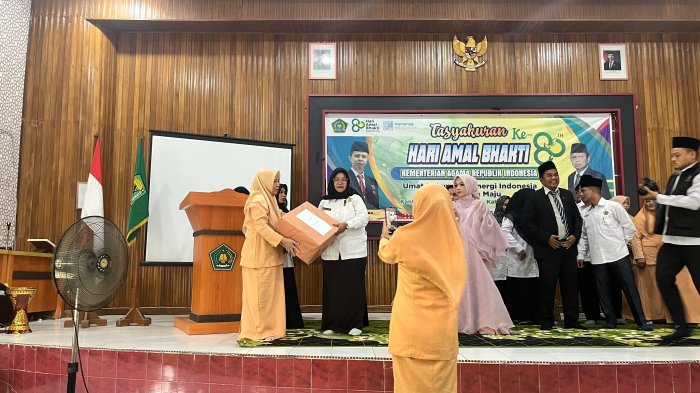 MAN 1 Bungo Juara Lomba Baris Berbaris Tutup Mata