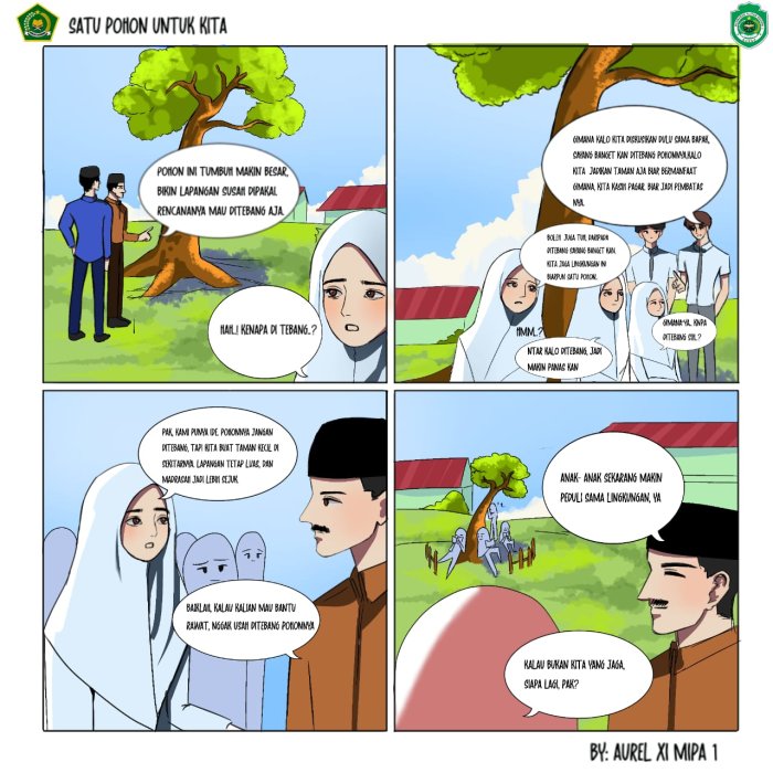 Siswi MAN 1 Bungo Juara Lomba Komik Digital Porseni XI