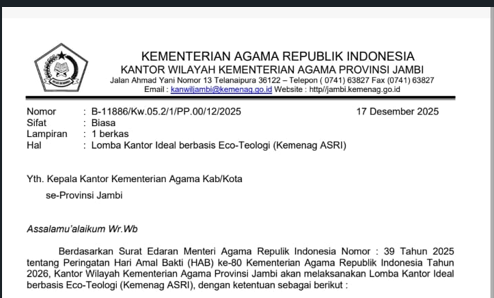 MAN 1 Bungo Ikuti Lomba Video Eco-Teologi Kemenag ASRI