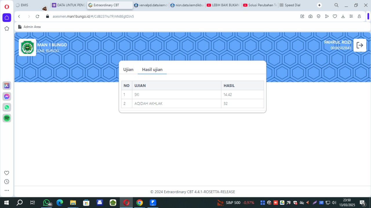 Panitia UMBK MAN 1 Bungo Plus Keterampilan Sukses Persiapkan dan Laksanakan Ujian dengan Lancar 