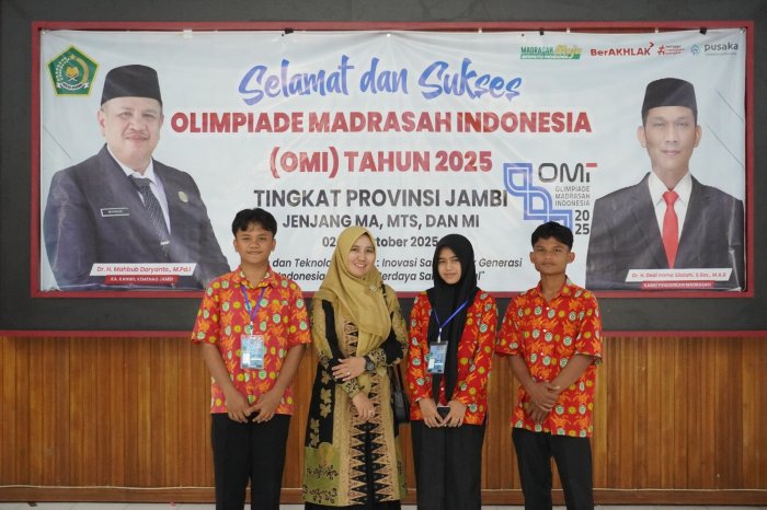 Tiga Siswa MAN 1 Bungo Ikuti Olimpiade Kimia Provinsi Jambi