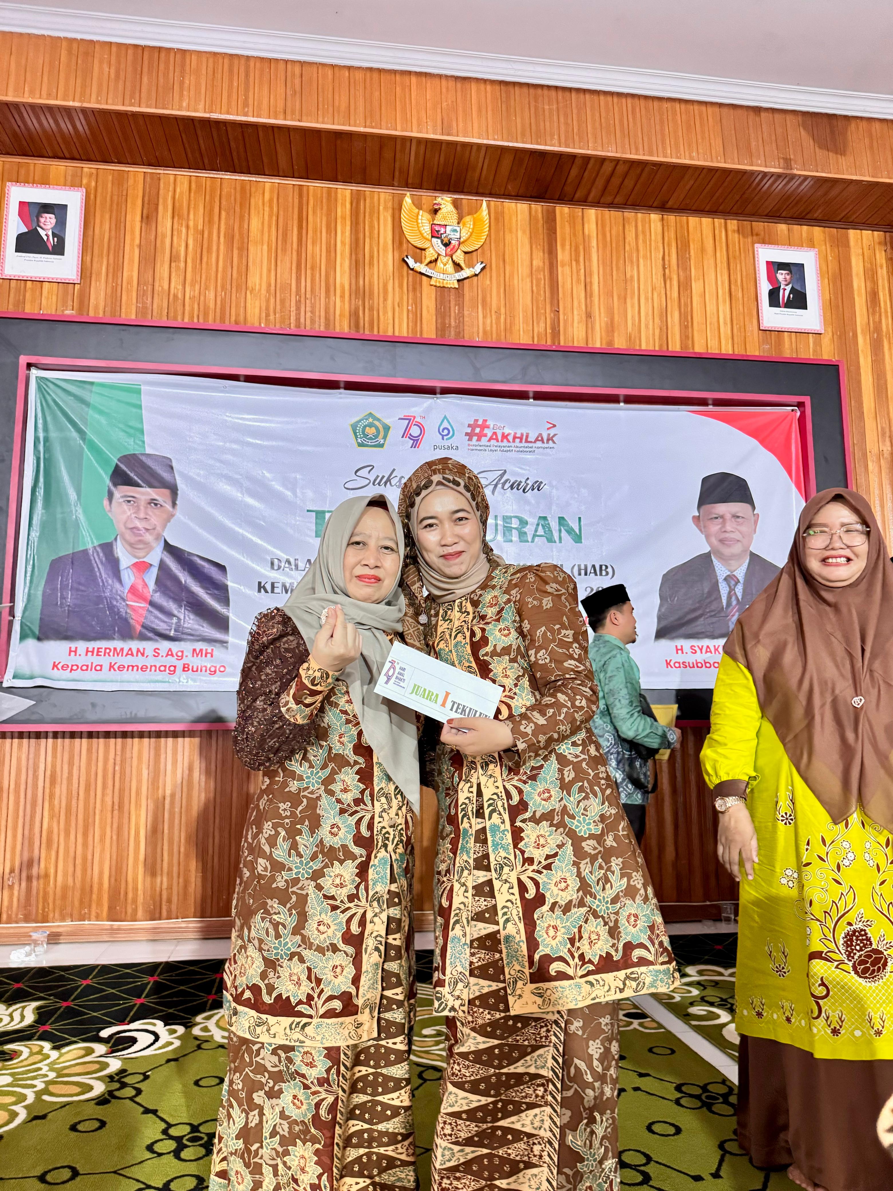 BANJIR JUARA 1 HAB KEMENAG KE-79 MAN 1 BUNGO SUKSES