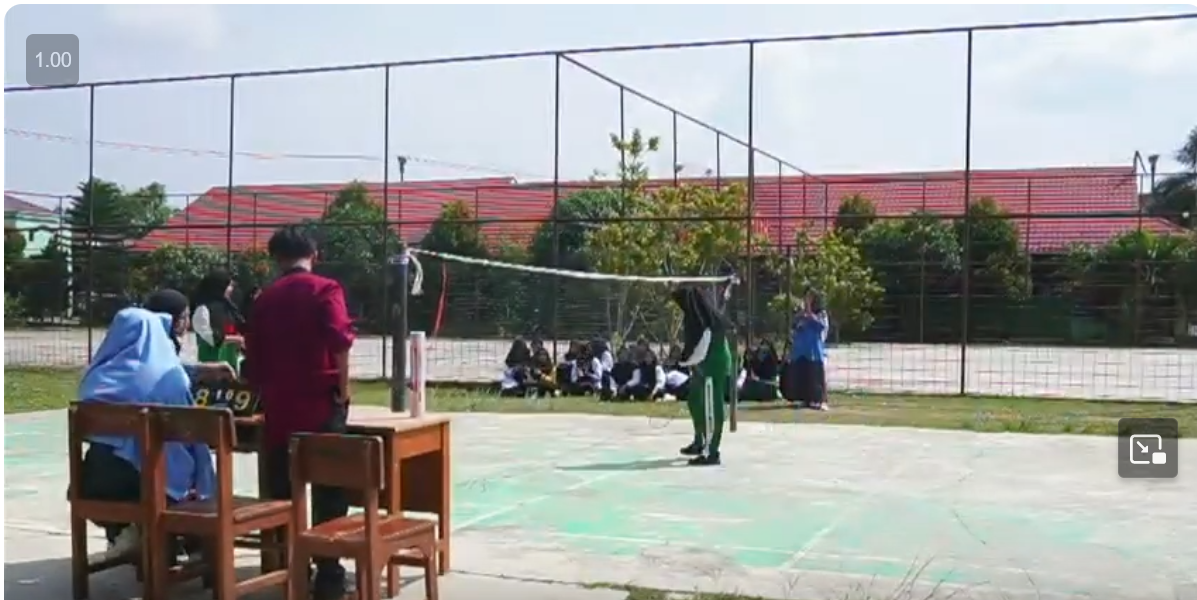 CABANG LAGA PORSENI BADMINTON PUTRA DAN PUTRI  DIMULAI