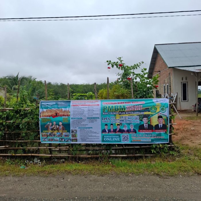 MAN 1 Bungo Perluas Sosialisasi PMBM 2026 di Sungai Tembang