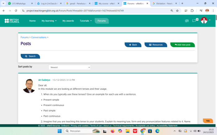 Guru MAN 1 Bungo Ikuti Forum British Council