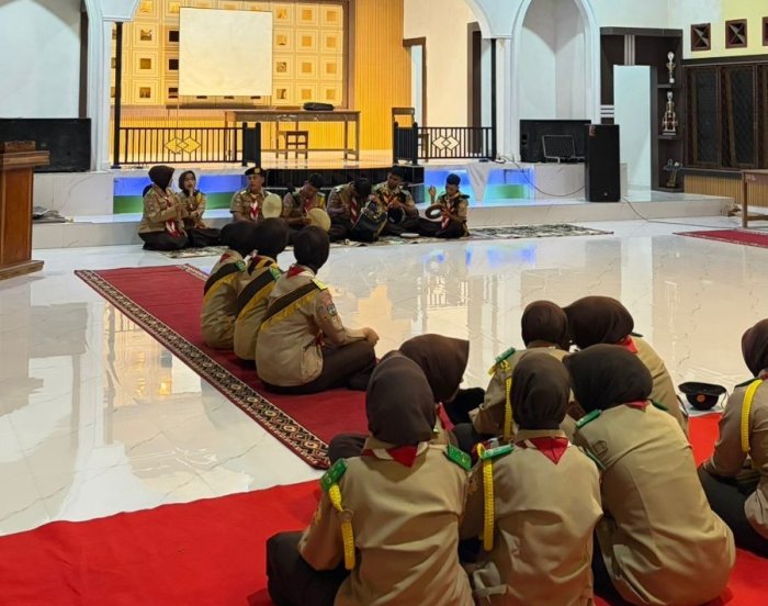 Pramuka MAN 1 Bungo Gelar Bersalawat Sambut Tahun Baru Hijriah