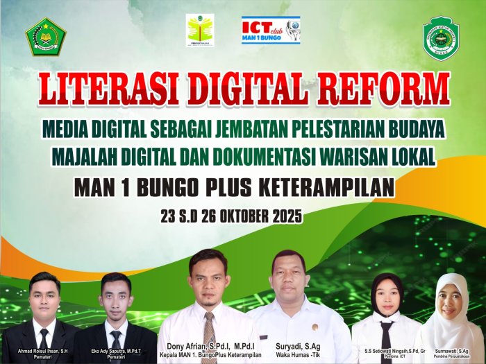 MAN 1 Bungo Gelar Pelatihan Pembuatan Majalah Digital