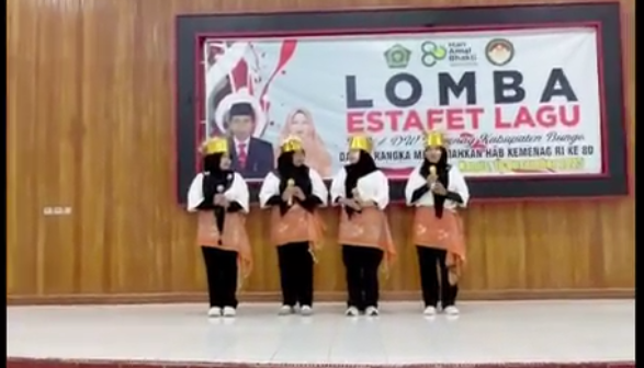 MAN 1 Bungo Meriahkan HAB Kemenag ke-79 dengan Lomba Estafet Lagu