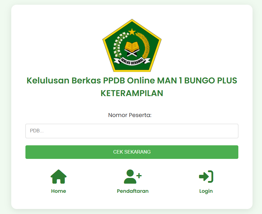 MAN 1 Bungo Umumkan Hasil Seleksi Berkas PPDB 2025 Secara Online