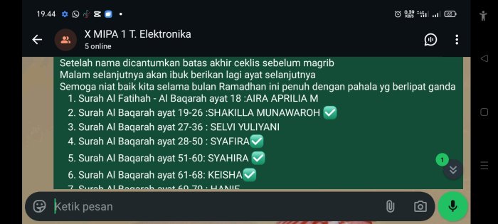 Kelas X MIPA 1 MAN 1 Bungo Luncurkan Program ODOP Ramadhan