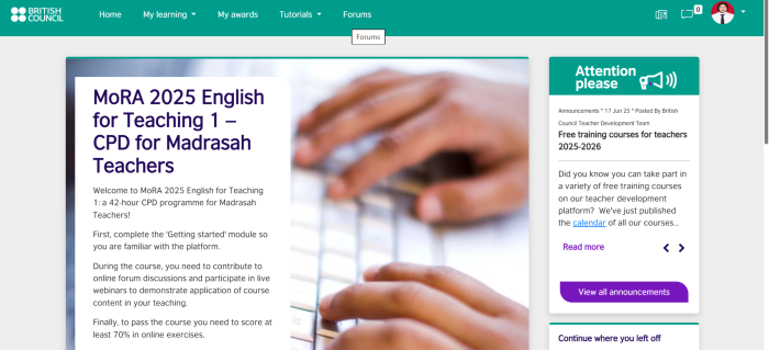 Guru MAN 1 Bungo Ikuti Pelatihan Bahasa Inggris British Council