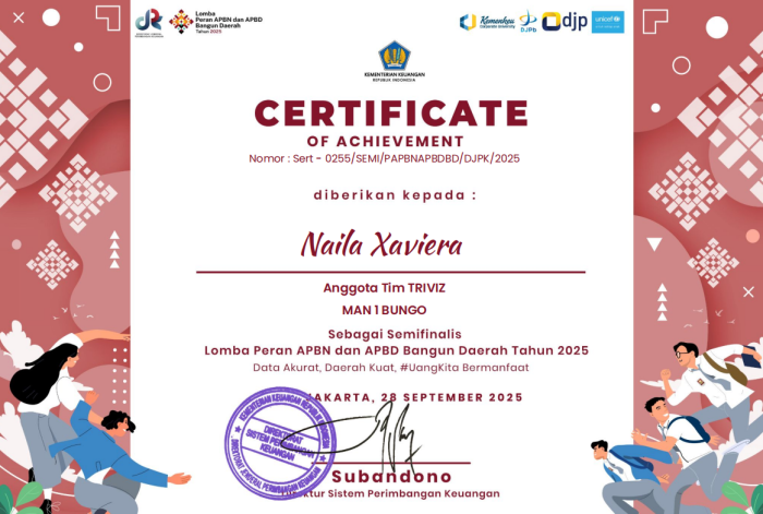 Naila Xaviera Raih Semifinalis Lomba Kemenkeu RI 2025