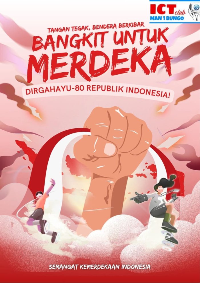 ICT CLUB MAN 1 BUNGO KEMBANGKAN KEMAMPUAN POSTER SEBAGAI MEDIA KOMUNIKASI PUBLIK