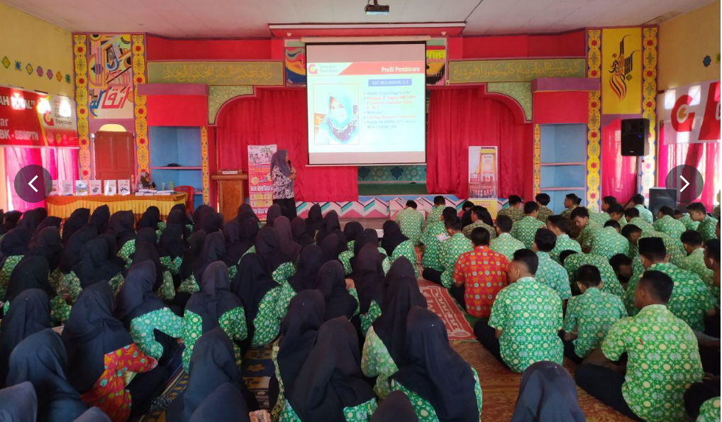 G.O  LAKSANAKAN SOSIALISASI DI MAN 1 BUNGO PLUS KETERAMPILAN