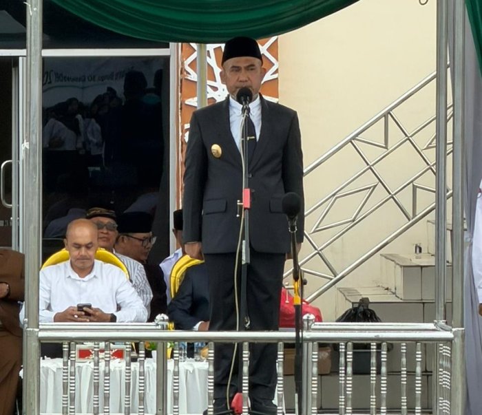 Bupati Bungo Pimpin Upacara Hari Amal Bhakti Kemenag ke-80