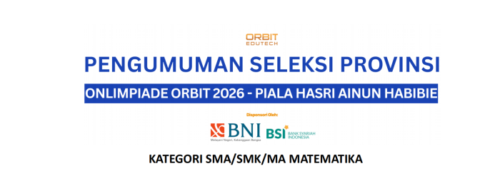 Tiga Siswa MAN 1 Bungo Lolos Seleksi Provinsi Olimpiade ORBIT 2026