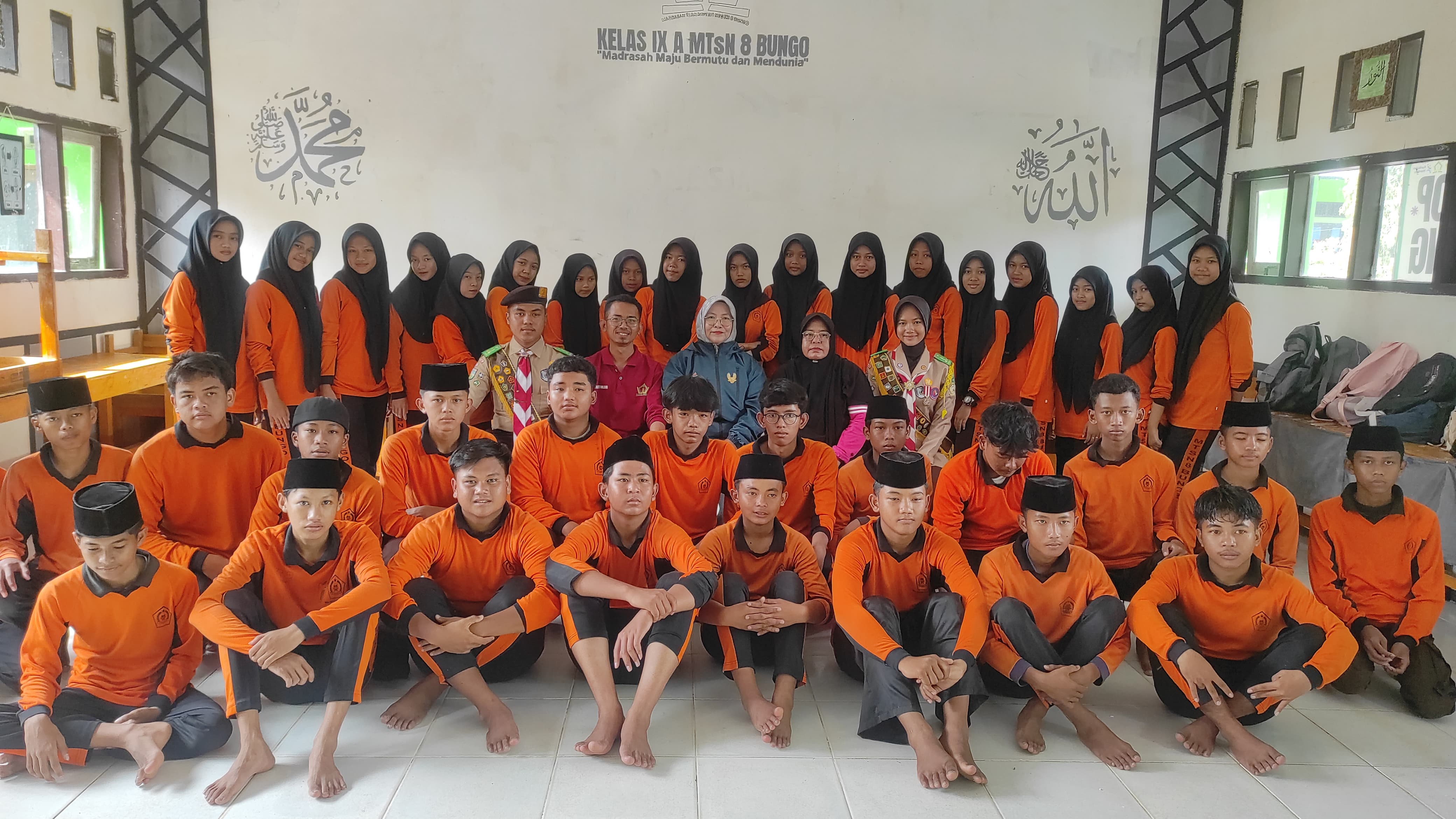 PRAMUKA MASUK DESA MAN 1 BUNGO SOSIALISASI PPDBM  MAN 1 PLUS KETERAMPILAN