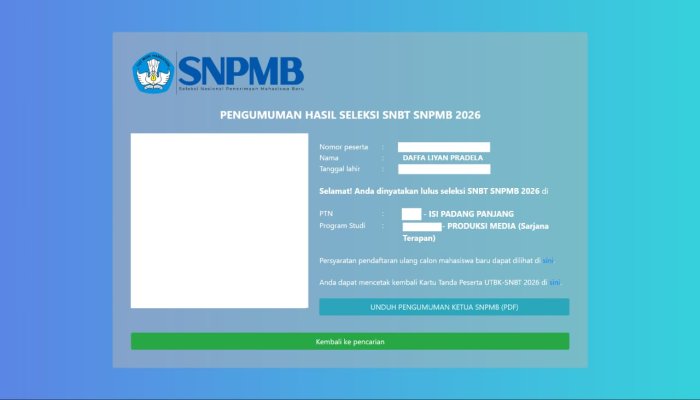Alumni MAN 1 Bungo Raih SNBT 2026 ke ISI Padangpanjang Alumni MAN 1 Bungo Raih SNBT 2026 ke ISI Padangpanjang