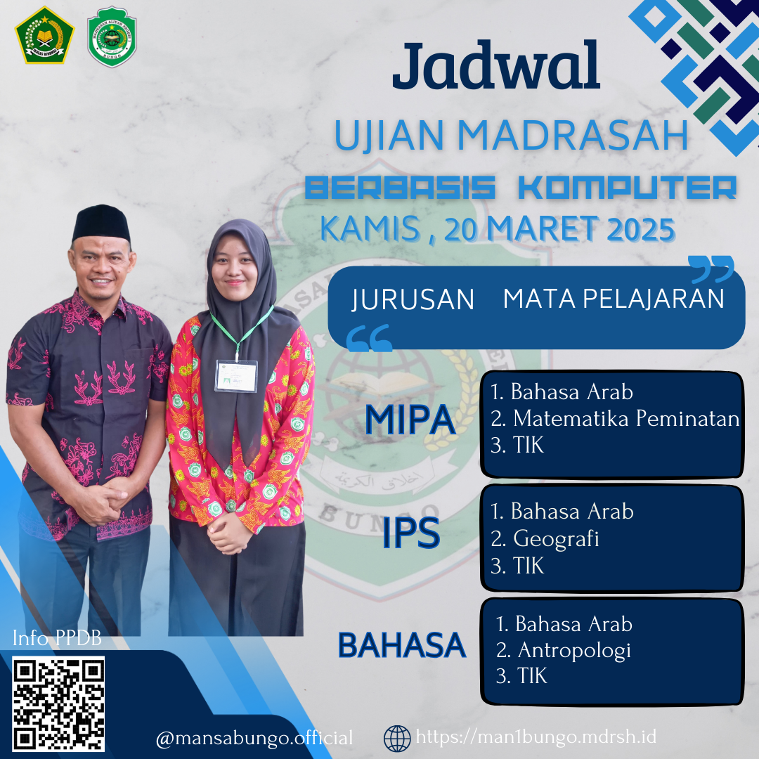 Ujian Madrasah Berbasis Komputer (UMBK) MAN 1 Bungo Berakhir Hari Ini