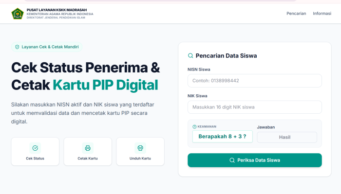 Siswa MAN 1 Bungo Penerima PIP Dapat Cetak Kartu PIP Digital Secara Online Siswa MAN 1 Bungo Penerima PIP Dapat Cetak Kartu PIP Digital Secara Online