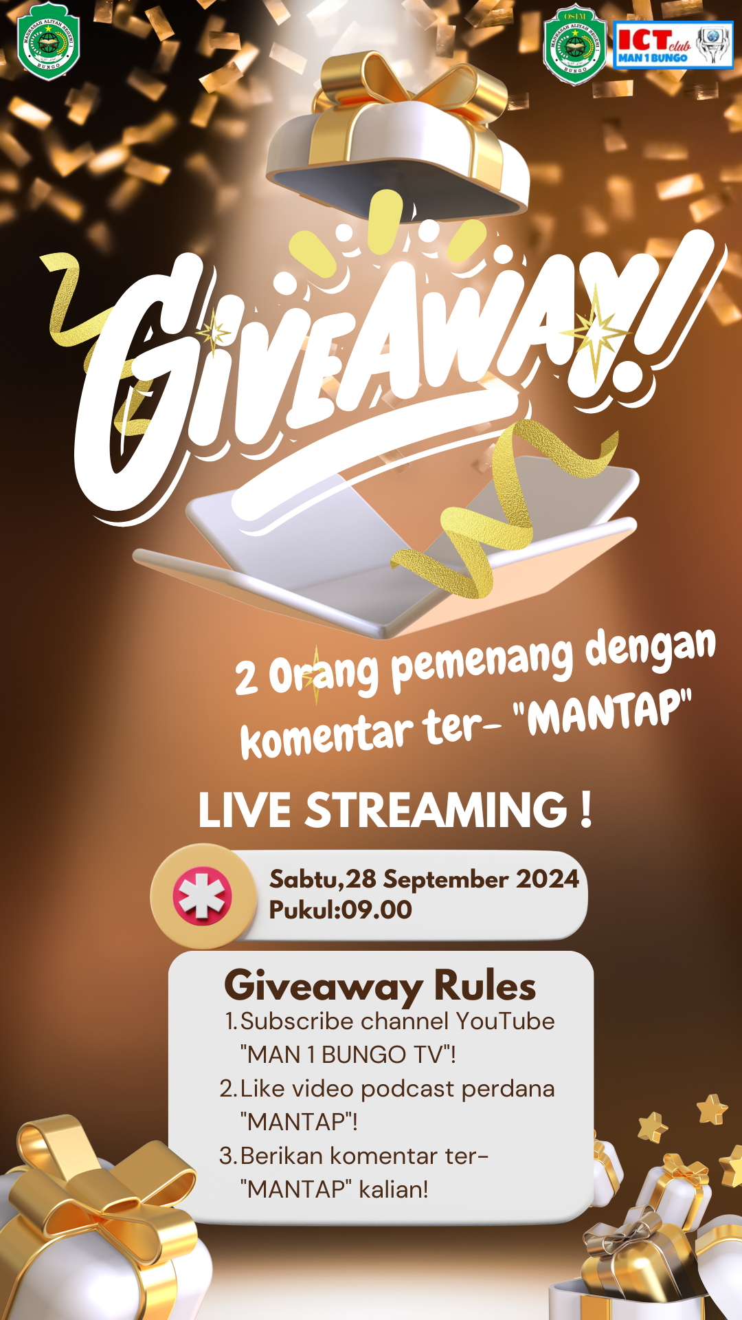 PODCAST PERDANA MAN 1 BUNGO PLUS KETERAMPILAN BERI BONUS BAGI KOMENTARÂ TERBAIK