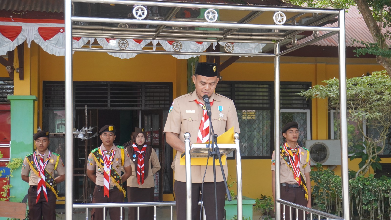 KAMABIGUS MAN 1 BUNGO PLUS KETERAMPILAN BERTINDAK SEBAGAI PEMBINA PADA ACARA HUT PRAMUKA TAHUN 2024