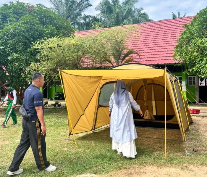 Kepala MAN 1 Bungo Tinjau Persiapan Latihan Gabungan PMR
