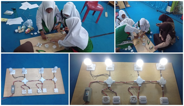 LAKSANAKAN UJIAN PRAKTEK SISWA-SISWI MAN 1 BUNGO PLUS KETERAMPILAN MEMBUAT PROTOTYPE INSTALASIÂ LISTRIKÂ RUMAH