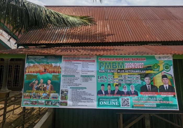 MAN 1 Bungo Sosialisasikan PMBM 2026 di Teluk Panjang