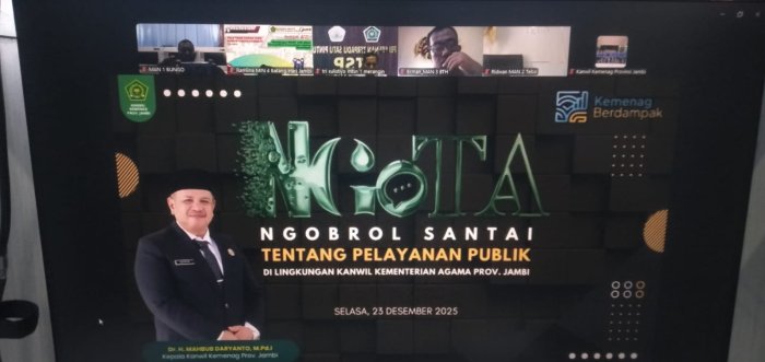 MAN 1 Bungo Ikuti Diskusi Pelayanan Publik Kemenag Jambi